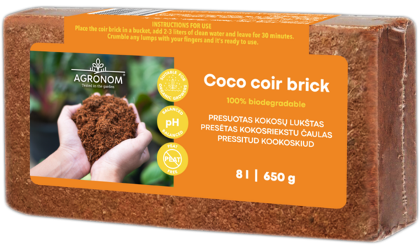 Кокосовый грунт "Coco coir brick" (натуральный субстрат)